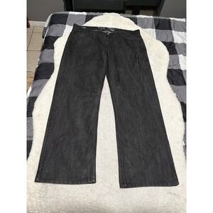 I Jeans By Buffalo Mens Black Taylor Easy Straight Leg Jeans 42x34